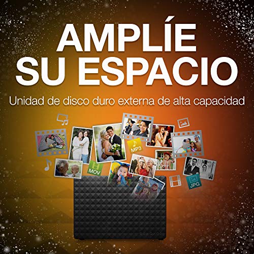 Seagate Expansion Desktop, Disco duro externo de 12 TB, HDD, USB 3.0 para PC, ordenador portátil y Mac (STEB12000400)