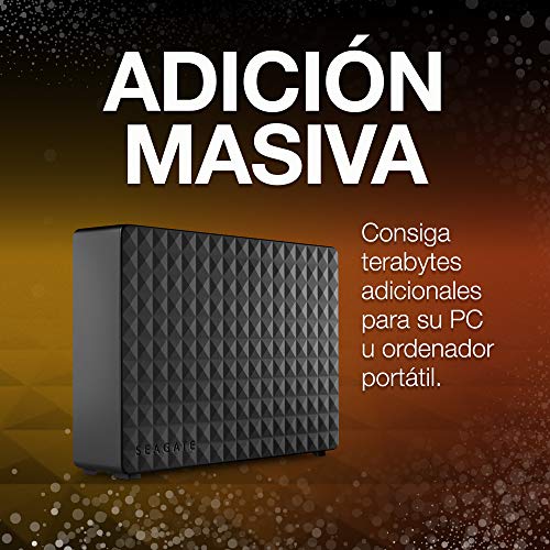 Seagate Expansion Desktop, Disco duro externo de 12 TB, HDD, USB 3.0 para PC, ordenador portátil y Mac (STEB12000400)