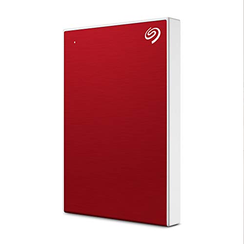 Seagate One Touch, 2 TB, Unidad Disco Duro Externa, Roja, USB 3.0, PC, Mac, Ordenador, 1 año MylioCreate, 4 meses Plan Adobe Creative Cloud Photography, 2 años de servicios Rescue (STKB2000403)