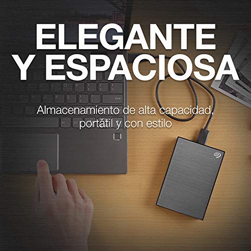 Seagate One Touch, 4 TB, Unidad Disco Duro Externa, USB 3.0, PC, Mac, 1 año Mylio Create, 4 meses Adobe Creative Cloud, 2 años servicios Rescue, Amazon Special Edition (STKC4000404)