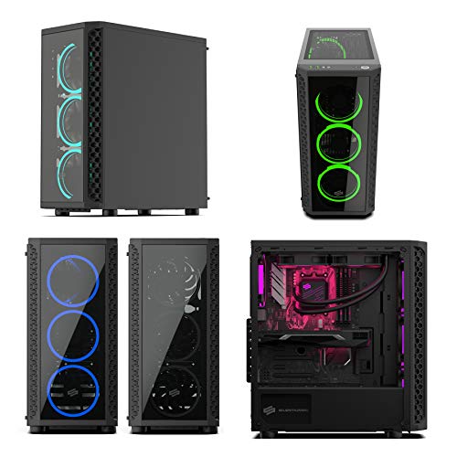 Sedatech PC Gaming Expert Watercooling AMD Ryzen 7 3800X 8X 3.9Ghz, Radeon RX 6700 XT 12Gb, 16 GB RAM DDR4, 500Gb SSD NVMe M.2 PCIe, 3Tb HDD, WiFi, Bluetooth. Ordenador de sobremesa, Win 10
