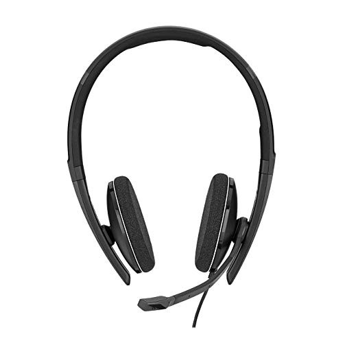 Sennheiser PC 8.2 CHAT, auriculares con cable para casual gaming, e-learning y música, micrófono con cancelación de ruido, control de llamadas, micrófono plegable, alta comodidad: conectividad USB-A