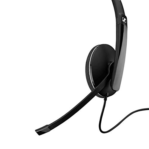 Sennheiser PC 8.2 CHAT, auriculares con cable para casual gaming, e-learning y música, micrófono con cancelación de ruido, control de llamadas, micrófono plegable, alta comodidad: conectividad USB-A
