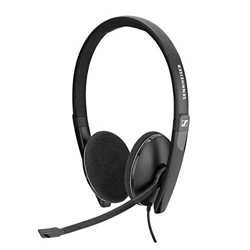 Sennheiser PC 8.2 CHAT, auriculares con cable para casual gaming, e-learning y música, micrófono con cancelación de ruido, control de llamadas, micrófono plegable, alta comodidad: conectividad USB-A
