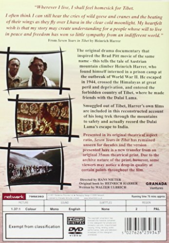 Seven Years in Tibet [DVD] [1956] [Reino Unido]
