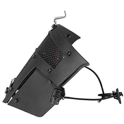 SGOYH Airsoft Tactical Máscara protectora de malla de cara completa Paintball Upgrade Metal Steel Mask para BB Gun Shooting Cs Game Halloween Disfraz (negro)