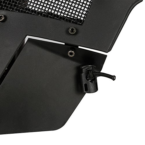 SGOYH Airsoft Tactical Máscara protectora de malla de cara completa Paintball Upgrade Metal Steel Mask para BB Gun Shooting Cs Game Halloween Disfraz (negro)