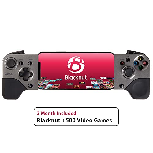 Shaks S5b Controlador de gamepad inalámbrico para Android, Windows, iOS y X-Cloud, Stadia, GeForce - juegos para móvil portátil, impulsado por Qualcomm, incluyendo 3 meses de paso Blacknut Clould Game