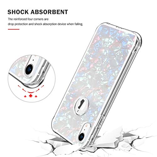 Shangya Funda Protectora del teléfono for el iPhone XR Prueba de Golpes PC + TPU + Endorse Battlefront Pet Protector de la Pantalla (Color : Colorful Shell Pattern)