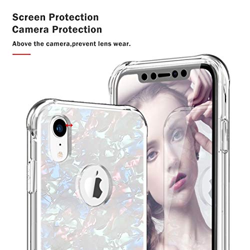 Shangya Funda Protectora del teléfono for el iPhone XR Prueba de Golpes PC + TPU + Endorse Battlefront Pet Protector de la Pantalla (Color : Colorful Shell Pattern)