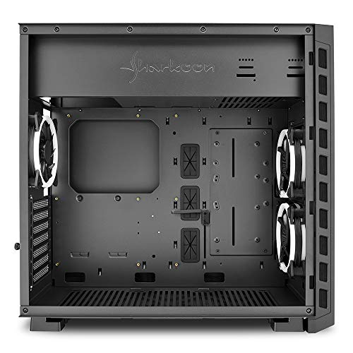 Sharkoon NIGHT SHARK RGB - Caja de Ordenador, PC Gaming, Semitorre ATX, Negro