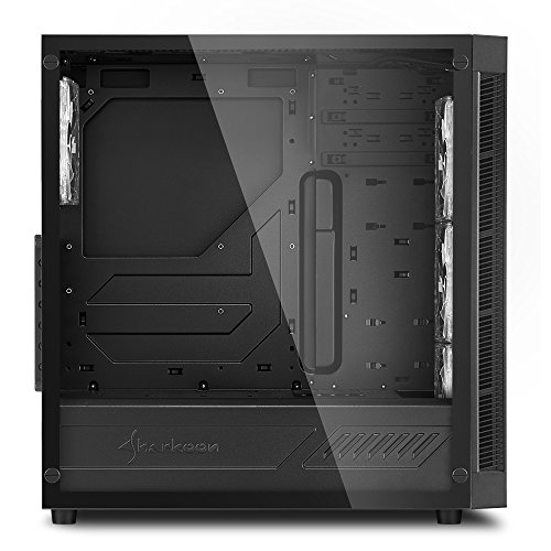 Sharkoon TG5 - Caja de Ordenador, PC Gaming, Semitorre ATX, Negro/Azul