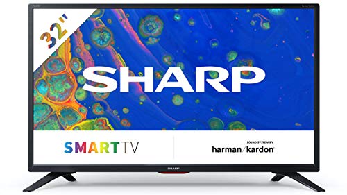 Sharp 32BC6E - Smart TV de 32" (resolución 1368 x 720, 3x HDMI, 2x USB) color negro