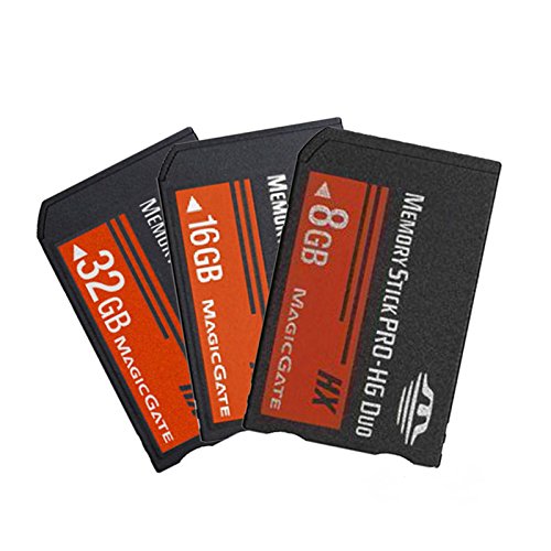 SHEAWA Memory Stick MS Pro Duo - Tarjeta de memoria para Sony (8 GB, 16 GB, 32 GB, PSP y Cybershot (32 GB)
