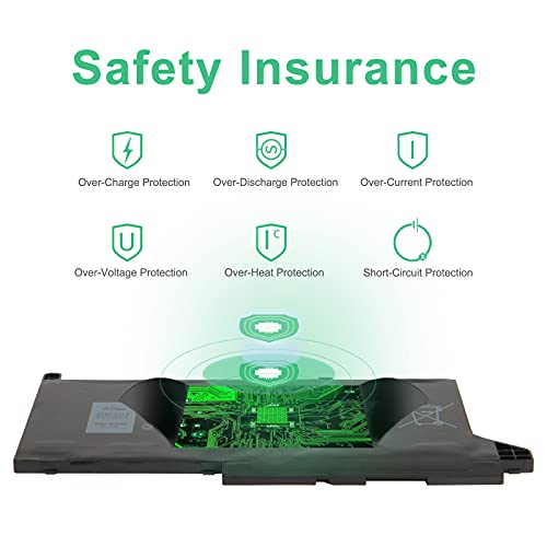 Shentec 42Wh DJ1J0 DJ1JO Batería Laptop para DELL Latitude 12 7280 7290 E7280 E7290 13 7380 7390 E7380 E7390 14 7480 7490 E7480 E7490 451-BBZ C27RW PGFX4 ONFOH [3 Celdas/11,4V]