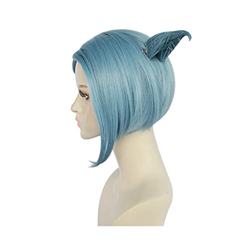 Shingetsu Nagisa Cosplay Wigs Game Danganronpa Another Episode Nagisa Shingetsu Mixed Blue High Temperature Fiber Hair Wig