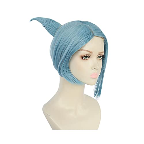 Shingetsu Nagisa Cosplay Wigs Game Danganronpa Another Episode Nagisa Shingetsu Mixed Blue High Temperature Fiber Hair Wig