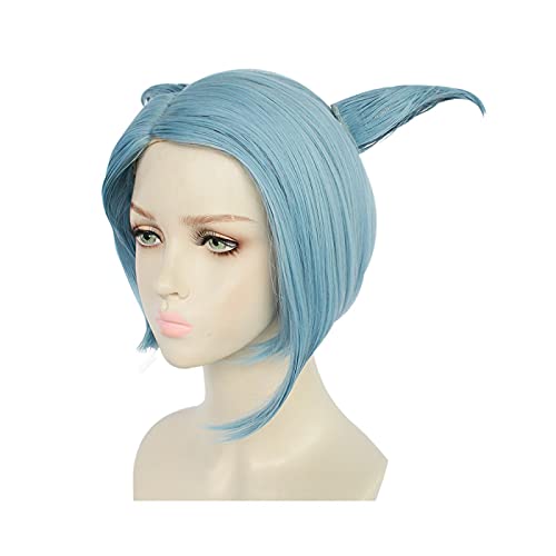 Shingetsu Nagisa Cosplay Wigs Game Danganronpa Another Episode Nagisa Shingetsu Mixed Blue High Temperature Fiber Hair Wig