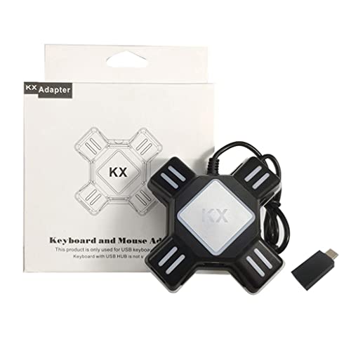 Shiwaki Adaptador de Teclado Y Mouse Convertidor de Consola de Juegos para Dispositivos de Juego