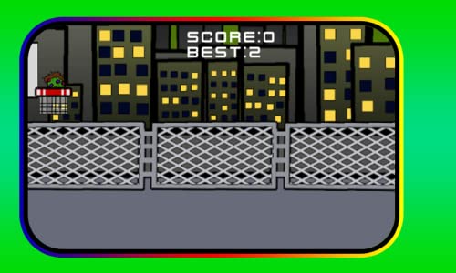 SHOOT THE ZOMBIE HEAD (a basketball net shot game)