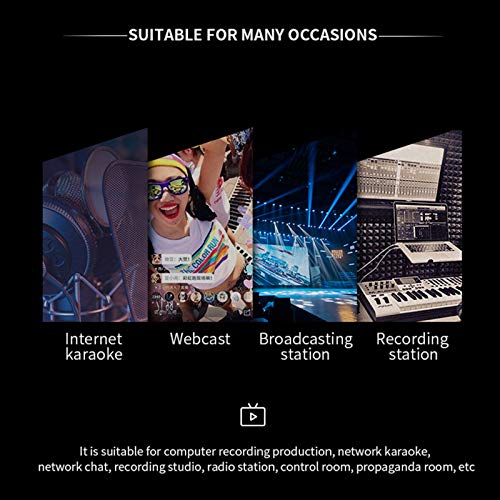 SHOOT U-Shape Studio Recording Condenser Micrófono USB Computadora PC Kit de micrófono con soporte de brazo de metal ajustable Podcast, Studio, Streaming, Broadcast, YouTube, Video