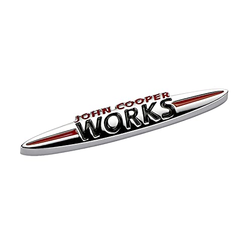 SHUANGXI benliestore Pegatinas de automóviles Emblem Insignia Fit para Mini Cooper S John Cooper Works R50 R52 R53 R55 R56 R57 R58 R59 R60 R61 F55 F56 Clubman Countryman (Color Name : Sticker 135mm)