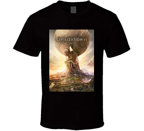 Sid Meiers Civilization Vi Games - Camiseta Negro Negro ( XL