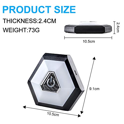 Sidaqi - Luz de lectura interior LED para coche, magnética, 4 colores, para techo, luz de techo, caja trasera, luz universal, recargable por USB, para vehículos, acampar, dormitorio, gabinete