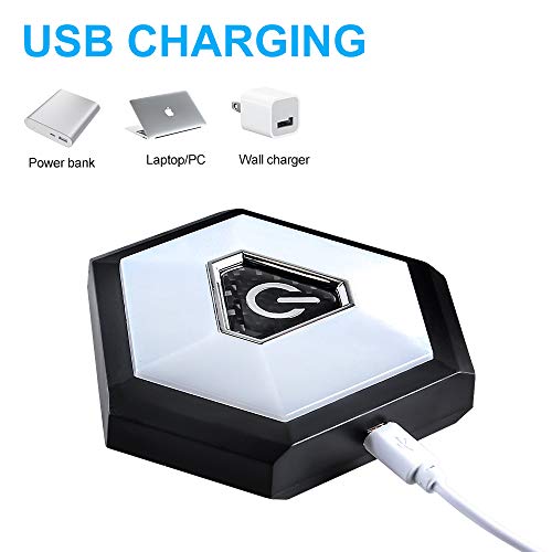 Sidaqi - Luz de lectura interior LED para coche, magnética, 4 colores, para techo, luz de techo, caja trasera, luz universal, recargable por USB, para vehículos, acampar, dormitorio, gabinete