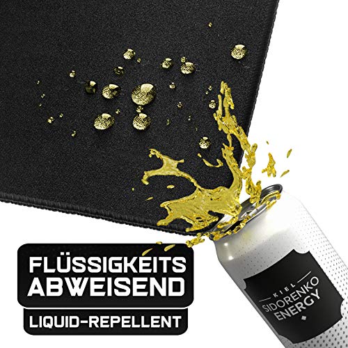 Sidorenko Alfombrilla XXL - Mouse Pad Gaming 900 x 400 mm - Bordes sin Bordes - Antideslizante - Alfombrilla Gaming - Azul