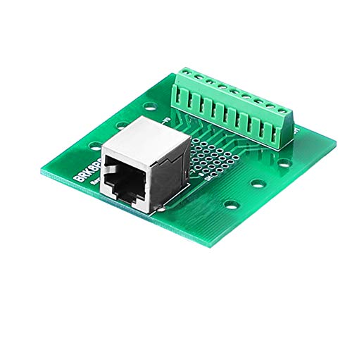SIENOC RJ45 / 8P8C a Tornillo Terminal Breakout Board con Clips de Carril DIN