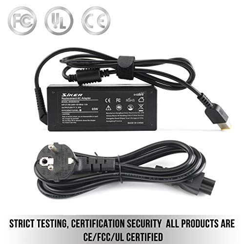 SiKER 65W Laptop AC Adapter Charger para Lenovo IdeaPad Yoga 2 11 11s 13 2 Pro13 13-2191 2191-2XU 2191-33U 59370520 59370528 De Nuestra Amplia Variedad en línea; Flex 2 15 15D 14 10 G40 G50 0B47455