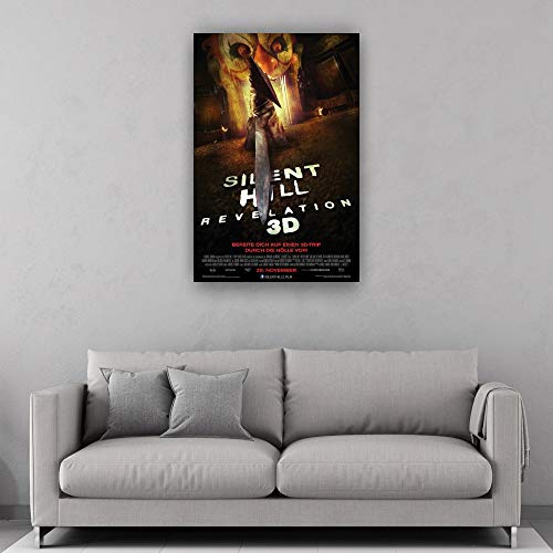 Silent Hill - Póster de película de terror para decoración de sala de estar, lienzo para baño, impresión de pared para cocina, arte giclée (sin marco, 40 x 60 cm)