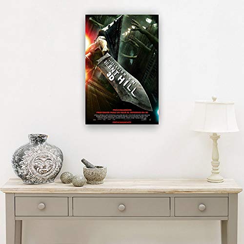 Silent Hill - Póster decorativo de película de terror para cuadros de cocina para pared, pinturas modernas, obras de arte giclée (50 x 75 cm)