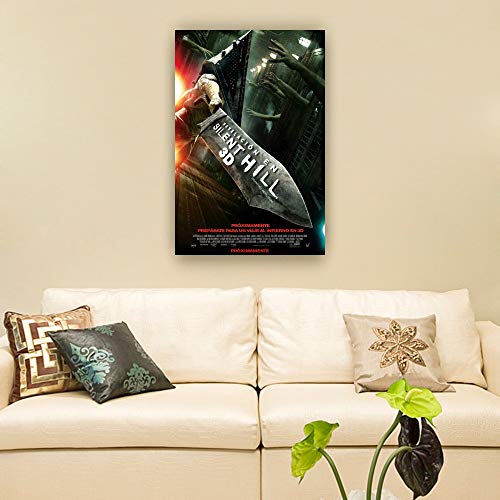 Silent Hill - Póster decorativo de película de terror para cuadros de cocina para pared, pinturas modernas, obras de arte giclée (50 x 75 cm)