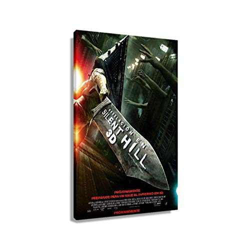 Silent Hill - Póster decorativo de película de terror para cuadros de cocina para pared, pinturas modernas, obras de arte giclée (50 x 75 cm)