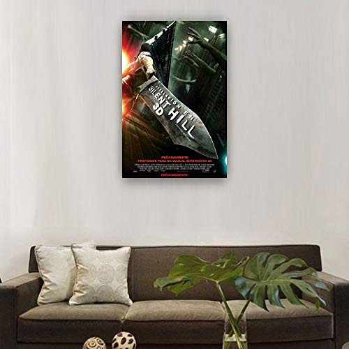 Silent Hill - Póster decorativo de película de terror para cuadros de cocina para pared, pinturas modernas, obras de arte giclée (50 x 75 cm)