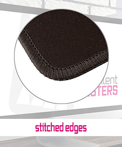 Silent Monsters Alfombrilla ratón Ordenador tamaño XL (900 x 300 mm), Mouse Pad Grande, diseño Negro, Adecuado para ratón de Oficina y para Gaming