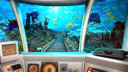 Simulador de tren bala de EE. UU. UnderWater Pro 2019: Aqua Rush Pasajeros que transportan Metro Metro Conductor Tren Sim Adventure Mania