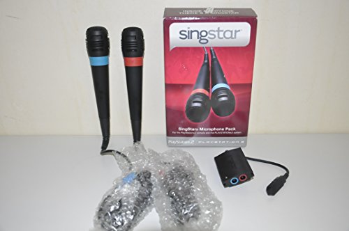 SingStar Wired Microphones - Pack de micrófonos (PS2) [Importación inglesa]