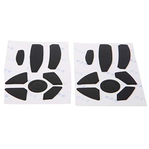 siwetg - 2 juegos de adhesivos para patas de ratón de 0,6 mm de grosor para Razer Naga Epic Hex Hexagram
