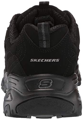 Skechers D'Lites Play On, Zapatillas Mujer, Negro (Black/Black), 39 EU