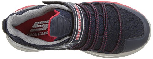 Skechers Nitro Sprint Vector Shift Sneaker para niños, azul (Azul marino/Rojo), 28 EU