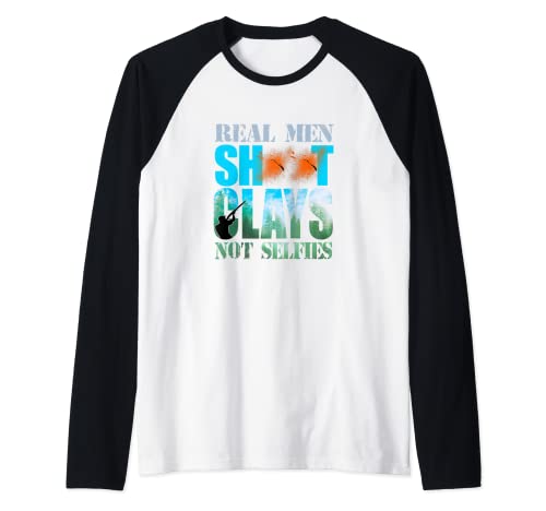 Skeet Trap Arcilla Escopeta Sporting Camiseta Manga Raglan