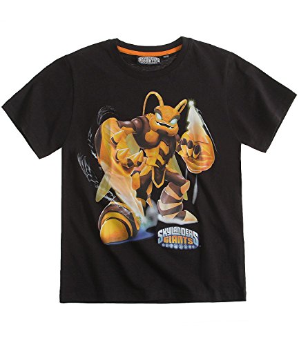 Skylanders - Camiseta de manga corta - para niño negro 6 años