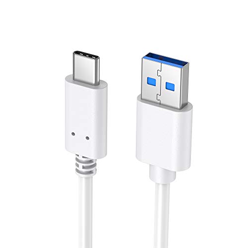 Slabo Cable de Carga USB Tipo C para iPad Pro 11 (2018-2020) | iPad Pro 12,9 (2018-2020) Cable del conexión Datos - Blanco