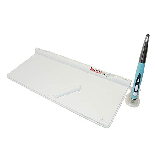 SLJZ AYSMG KM-909 2.4GHz Wireless Multimedia Keyboard + Wireless Optical Pen Mouse con Receptor USB Set for computadora PC Laptop, Random Pen Mouse Color Delivery (Negro) (Color : White)