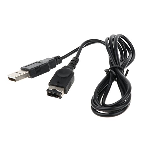 SM SunniMix Cable de Carga USB Compatible con Nintendo Gameboy Advance SP para Ordenador y Portátil con Protección de Circuito Inverso