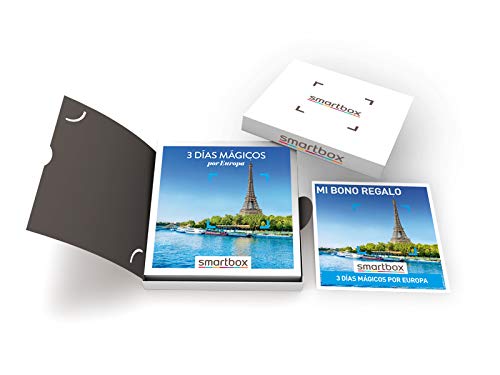 Smartbox - Caja Regalo 3 días mágicos por Europa - Idea de Regalo para Mujer - 2 Noches con Desayuno para 2 Personas