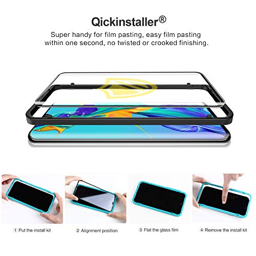 SmartDevil [2 Pack] Protector Pantalla de Huawei P30 Pro,Cristal Templado Huawei P30 Pro,Vidrio Templado [Fácil de Instalar] [3D Borde Redondo] [Garantía de por Vida] para Huawei P30 Pro